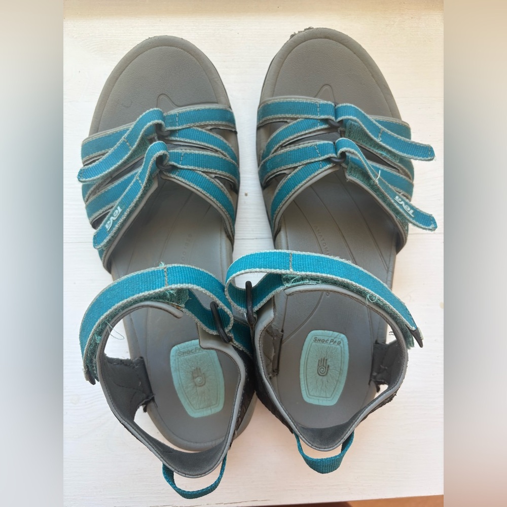 Teva Women's Sandals in Teal and Gray